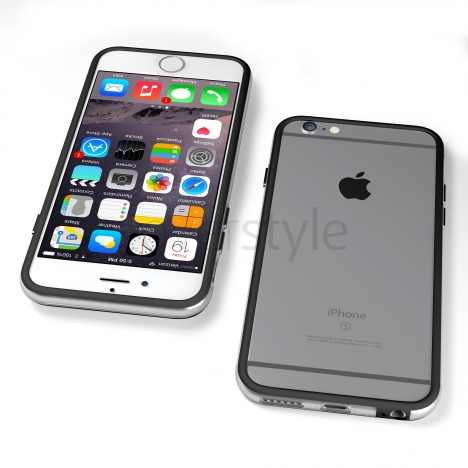 Bumper per iPhone 6 (4.7") Nero + Interno Trasparente
