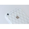 Custodia con Brillantini e Stampa Oro per iPhone 6/6S (4.7") - LuxFlex N°1