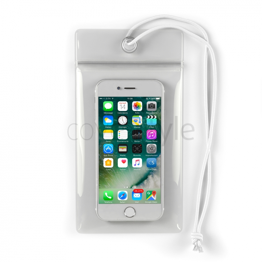 CoverStyle® UltraBag Busta Impermeabile per Smartphone fino  Trasparente