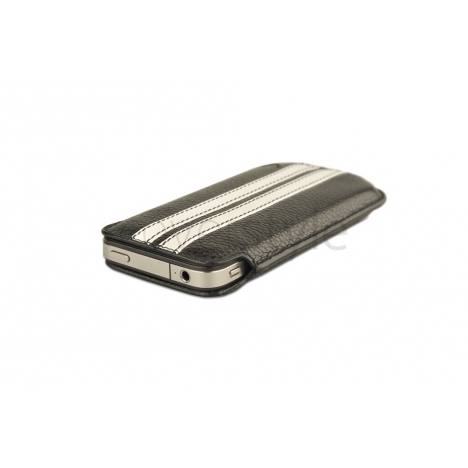 Beyzacases iPhone 4 SlimLine "Stripes" Case - Nero Bianco