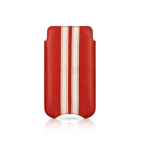Beyzacases iPhone 4 SlimLine "Stripes" Case - Rosso Bianco