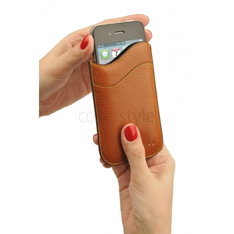 Beyzacases iPhone 4/4S "ID Slim" Case - Marrone Chiaro