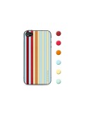 id America - Skin Cushi Stripe per iPhone 4/4S - Beach Red