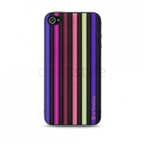 id America - Skin Cushi Stripe per iPhone 4/4S - Jazz Purple