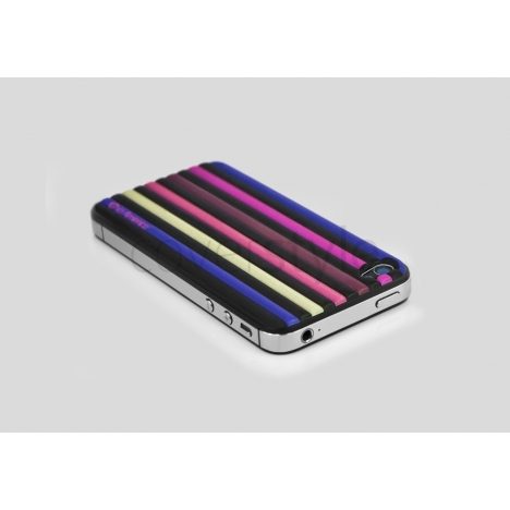 id America - Skin Cushi Stripe per iPhone 4/4S - Jazz Purple