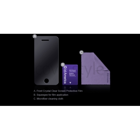 id America - Skin Cushi Stripe per iPhone 4/4S - Beach Red