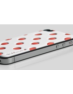 id America - Skin Cushi Dot per iPhone 4/4S - Sunkist White 2