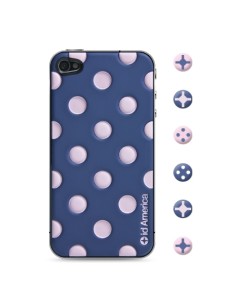 id America - Skin Cushi Dot per iPhone 4/4S - Baby Gray