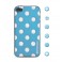 id America - Skin Cushi Dot per iPhone 4/4S - Aqua Blue