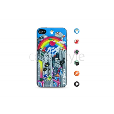 id America - Skin Cushi Original per iPhone 4/4S - Rainbow