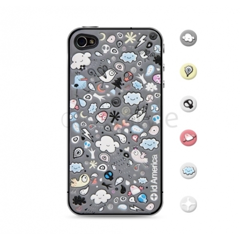 id America - Skin Cushi Original per iPhone 4/4S - Cloud