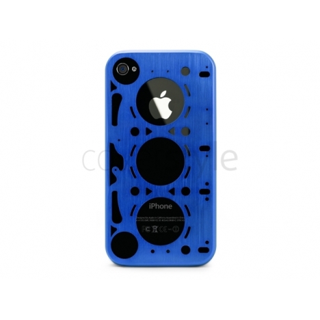 id America - Custodia Gasket in Alluminio per iPhone 4/4S - Rally Blue