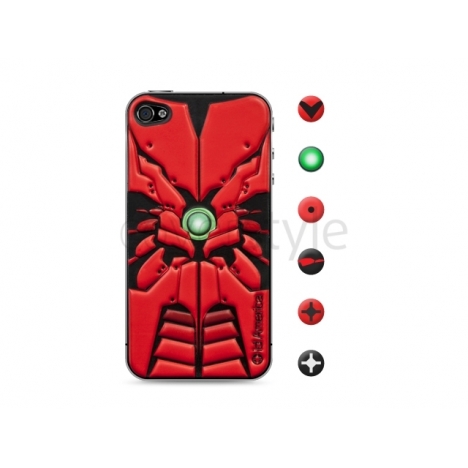 id America - Skin Cushi Robotics per iPhone 4/4S - Red