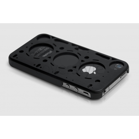 id America - Custodia Gasket in Alluminio per iPhone 4/4S - Black