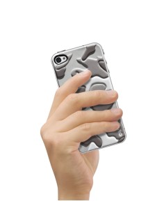 id America - Skin Cushi Camo per iPhone 4/4S - Sand Gray 2