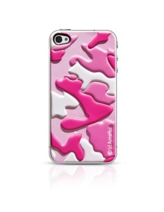 id America - Skin Cushi Camo per iPhone 4/4S - Laser Pink