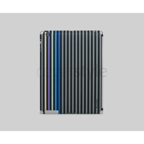 id America Cushi Stripe per iPad 2/Nuovo iPad - Black