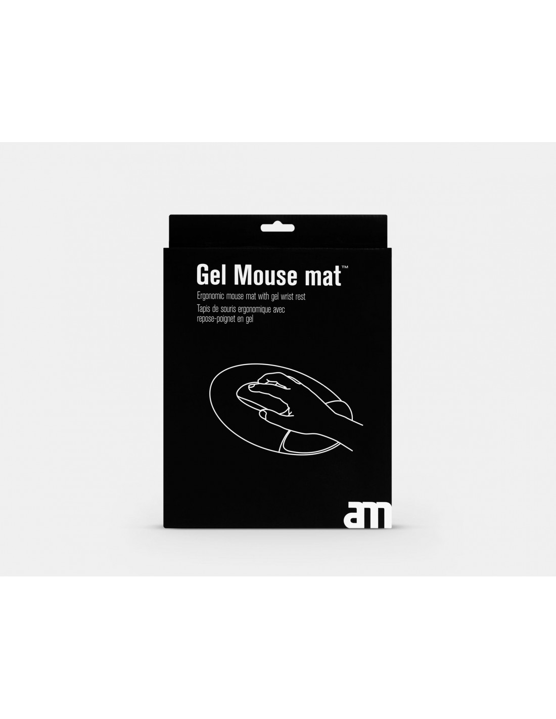 Tappetino per mouse con poggiapolso (17x18x2cm) - Tappetino per mouse ergonomico con supporto per il polso, Mouse Pad in gel da scrivania con base antiscivolo in PU