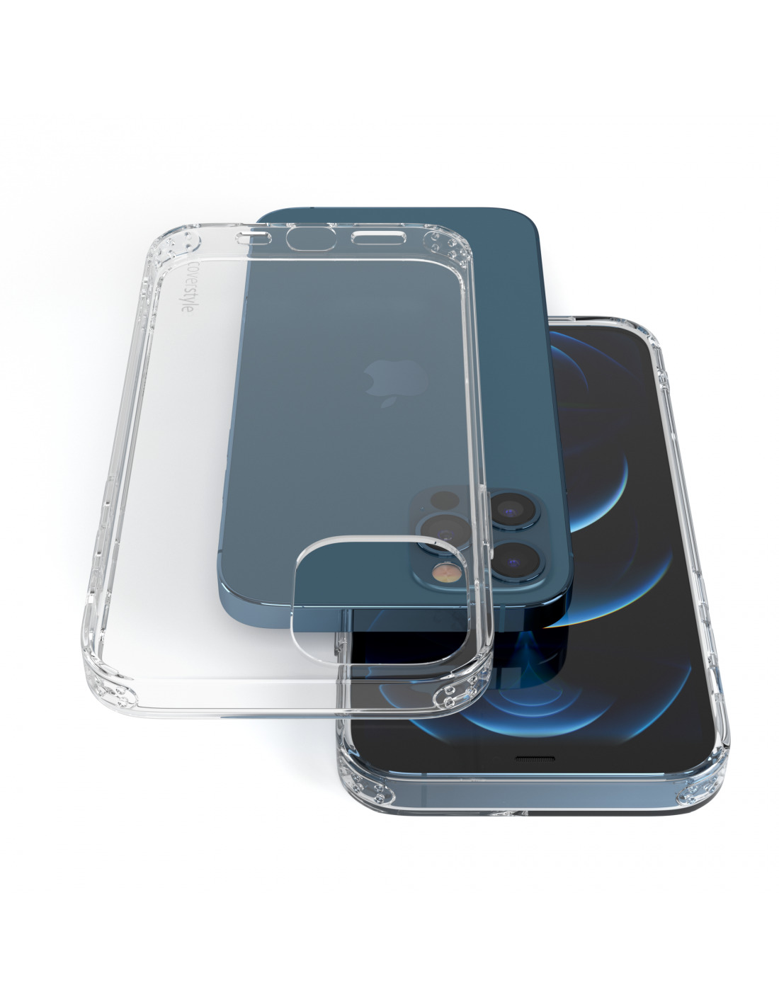 CoverStyle UltraFlex Custodia Per IPhone 12 Mini Trasparente - Antiurto Con Bordo In TPU E Retro Rigido