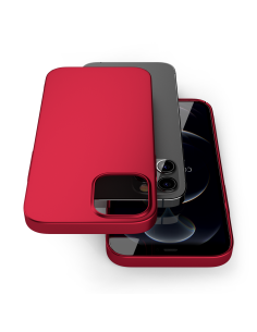 Custodia Rosso Opaco per iPhone 12 Pro - UltraSoft® 2