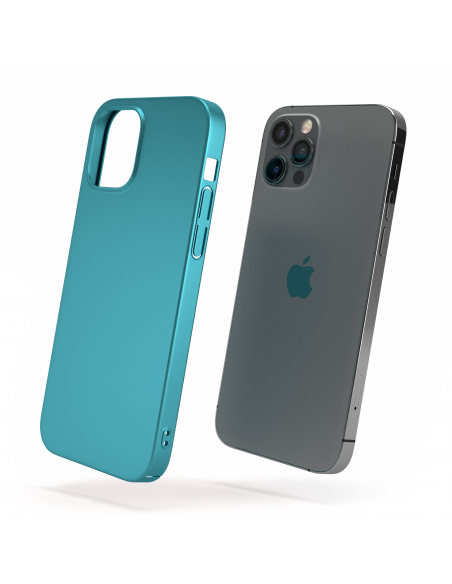 Custodia Turchese Opaco per iPhone 12 Pro - UltraSoft® Custodia Turchese Opaco per iPhone 12 Pro - UltraSoft®