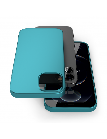 Custodia Turchese Opaco per iPhone 12 Pro - UltraSoft® Custodia Turchese Opaco per iPhone 12 Pro - UltraSoft®