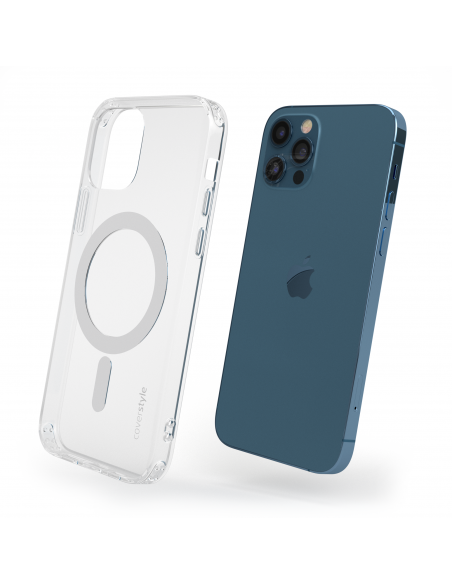 Cover Antiurto TPU+PC con MagSafe per iPhone 12 Pro Max Trasparente - UltraFlex PRO®