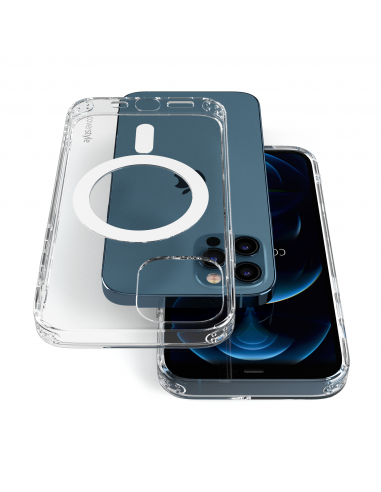 Cover Antiurto TPU+PC con MagSafe per iPhone 12 Pro Max Trasparente - UltraFlex PRO®