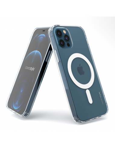 Cover Antiurto TPU+PC con MagSafe per iPhone 12 Pro Max Trasparente - UltraFlex PRO®
