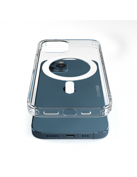 Cover Antiurto TPU+PC con MagSafe per iPhone 12 Pro Max Trasparente - UltraFlex PRO®