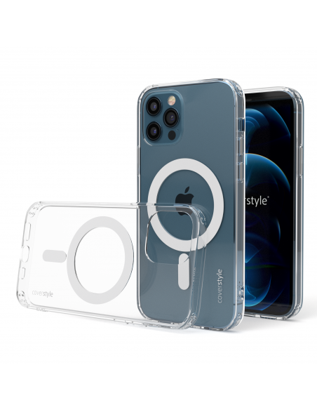 Cover Antiurto TPU+PC con MagSafe per iPhone 12 Pro Max Trasparente - UltraFlex PRO®