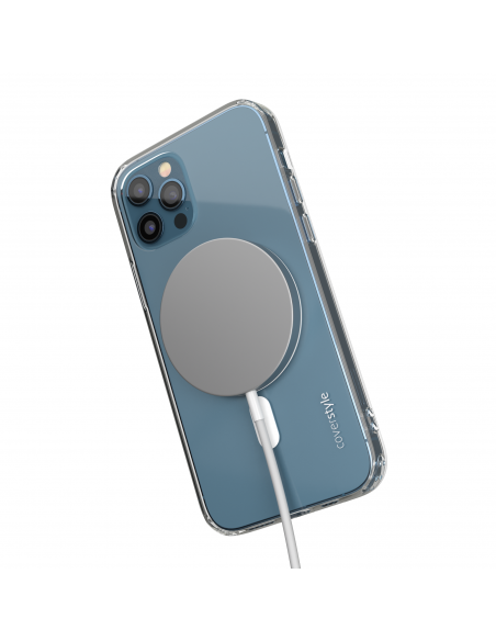 Cover Antiurto TPU+PC con MagSafe per iPhone 12 Pro Max Trasparente - UltraFlex PRO®