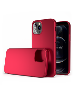 Custodia Rosso Opaco per iPhone 12 Pro Max - UltraSoft®