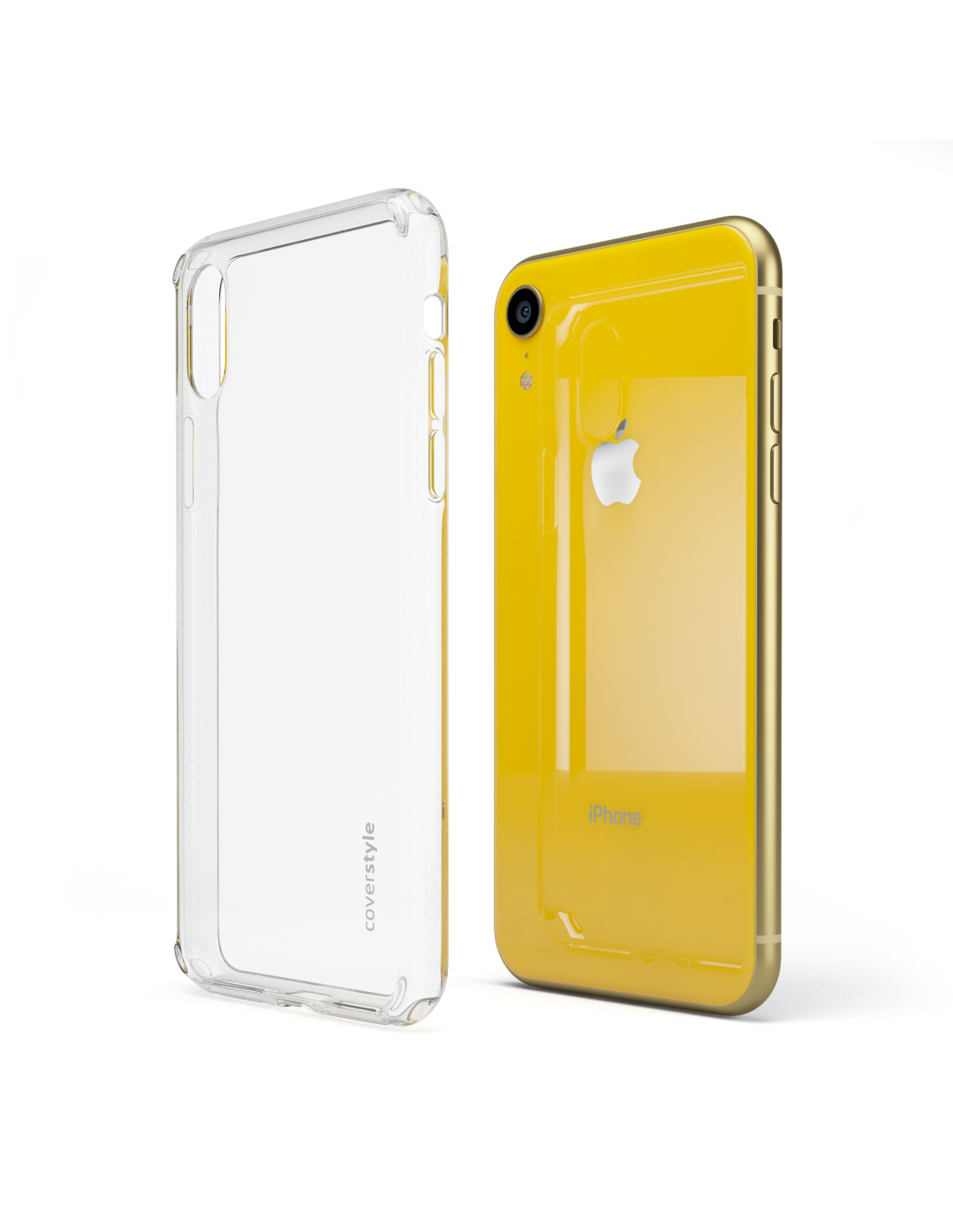 JETech Cover Opaca per iPhone XR 6,1 Pollici, Protezione Anticaduta Antiurto di Grado Militare, Custodia Posteriore Glassata Traslucida, Anti-Impronte (Rosso