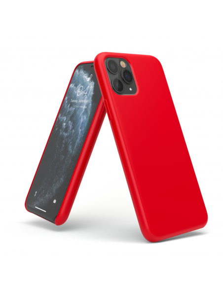 Custodia LiquidSoft® in Silicone + Interno Microfibra - iPhone XR - Rosso
