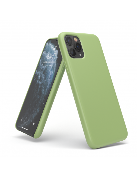 Custodia LiquidSoft® in Silicone + Interno Microfibra - iPhone XR - Verde Chiaro