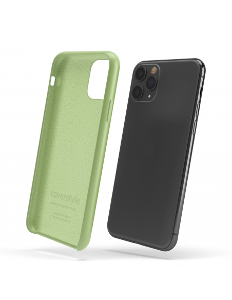 Custodia LiquidSoft® in Silicone + Interno Microfibra - iPhone XR - Verde Chiaro