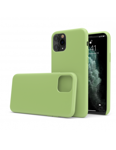 Custodia LiquidSoft® in Silicone + Interno Microfibra - iPhone XR - Verde Chiaro