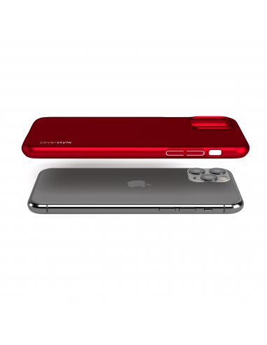 Custodia rigida sottile rosso opaco per iPhone 11 Pro - UltraSoft