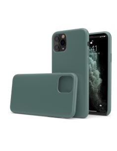 Custodia in Silicone Verde Notte + Microfibra per iPhone 11 Pro (5.8") - LiquidSoft®