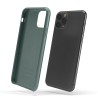 Custodia in Silicone Verde Notte + Microfibra per iPhone 11 Pro (5.8") - LiquidSoft®