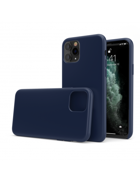 Custodia in Silicone + Microfibra per iPhone 11 Pro - Blu Notte - LiquidSoft® Custodia in Silicone + Microfibra per iPhone 11 Pro - Blu Notte - LiquidSoft®
