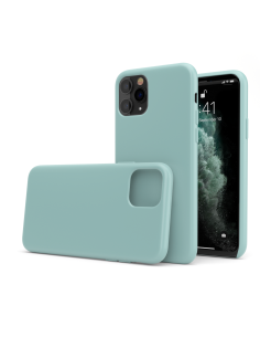 Custodia in Silicone + Microfibra per iPhone 11 Pro - Turchese - LiquidSoft®