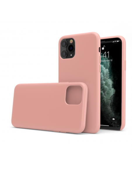 Custodia in Silicone + Microfibra per iPhone 11 Pro - Rosa Scuro - LiquidSoft® Custodia in Silicone + Microfibra per iPhone 11 Pro - Rosa Scuro - LiquidSoft®