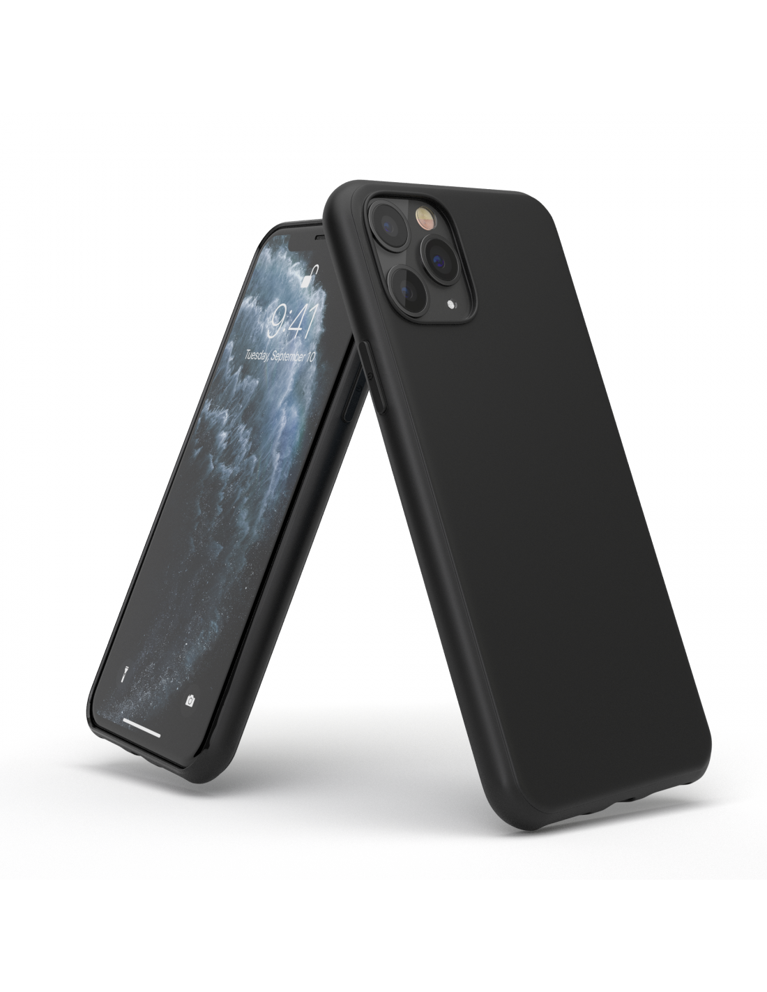 Mixroom Cover In Silicone TPU Per IPhone 11 Pro Max - Fantasia Cuore Neon Con Bordo Nero - Custodia Morbida Anti Urto