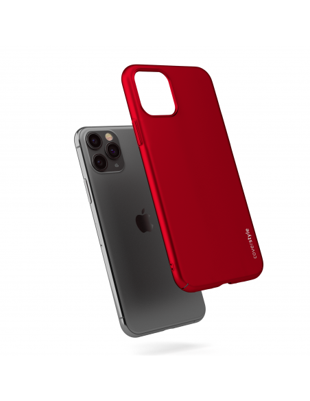 Custodia rigida sottile rosso opaco per iPhone 11 Pro Max (6.5") - UltraSoft