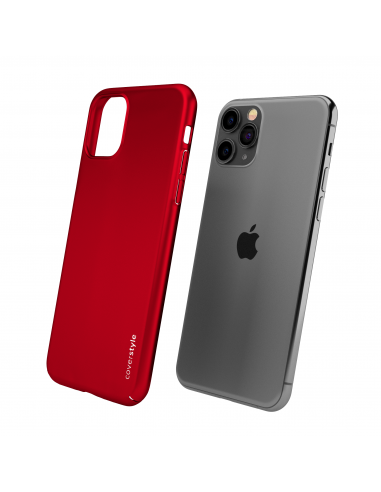 Custodia rigida sottile rosso opaco per iPhone 11 Pro Max (6.5") - UltraSoft