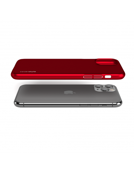 Custodia rigida sottile rosso opaco per iPhone 11 Pro Max (6.5") - UltraSoft