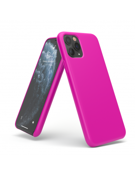 Custodia in Silicone + Microfibra per iPhone 11 Pro Max (6.5") - Fucsia - LiquidSoft® Custodia in Silicone + Microfibra per iPhone 11 Pro Max (6.5") - Fucsia - LiquidSoft®