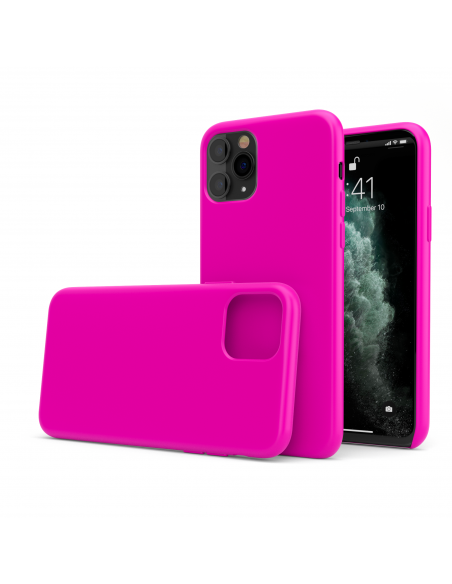 Custodia in Silicone + Microfibra per iPhone 11 Pro Max (6.5") - Fucsia - LiquidSoft® Custodia in Silicone + Microfibra per iPhone 11 Pro Max (6.5") - Fucsia - LiquidSoft®